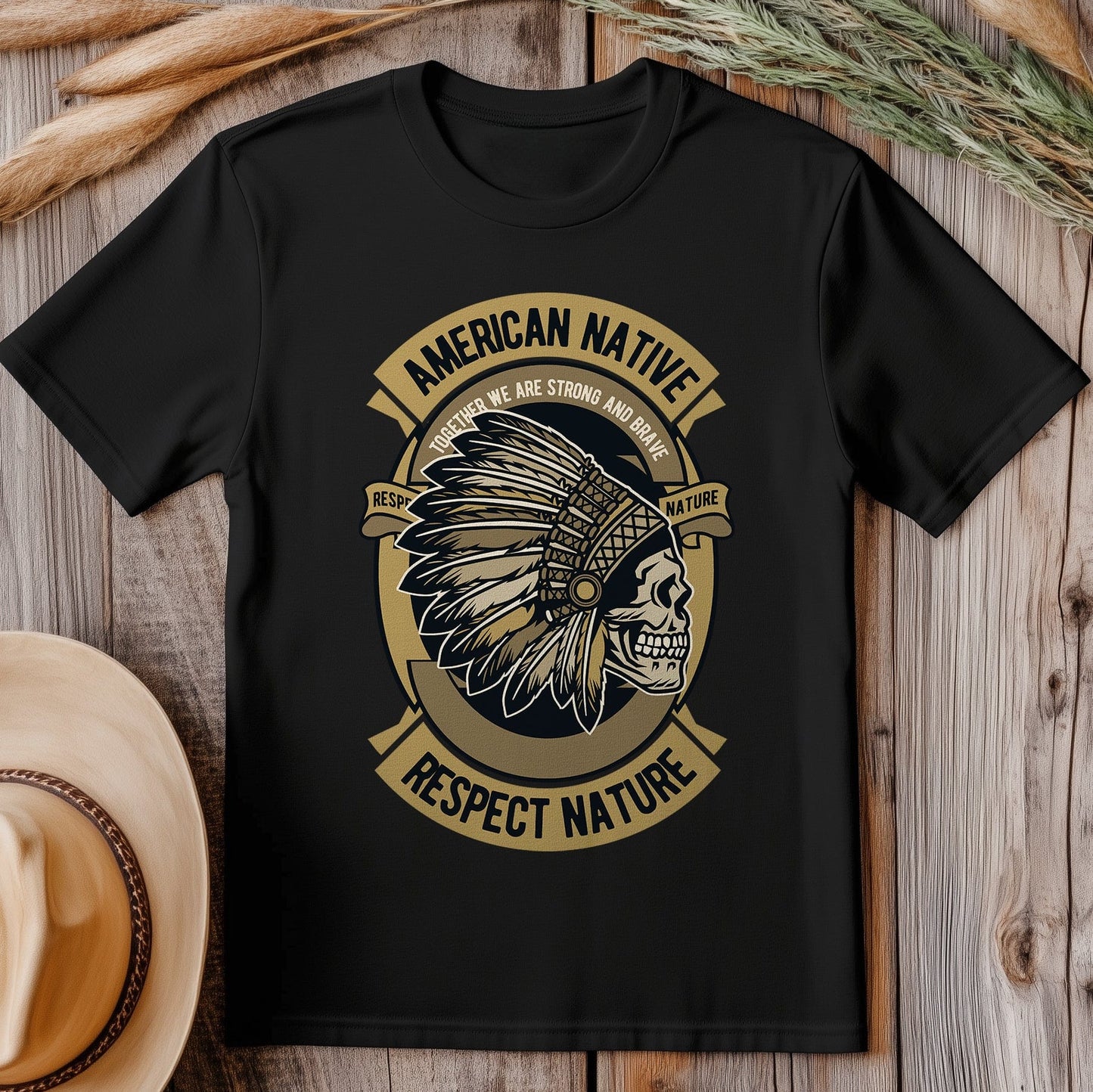 American Native Skeleton T-Shirt