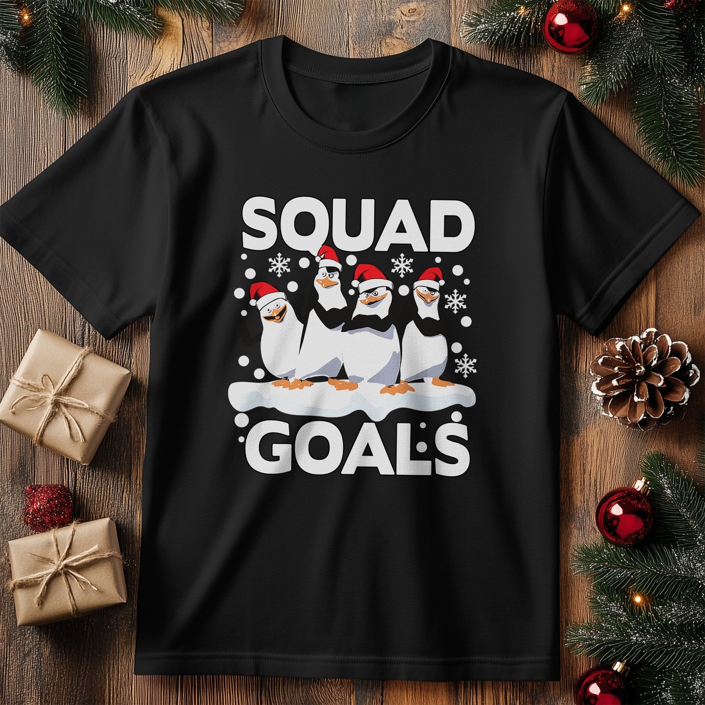 Penguin Squad Goals T-Shirt - Funny