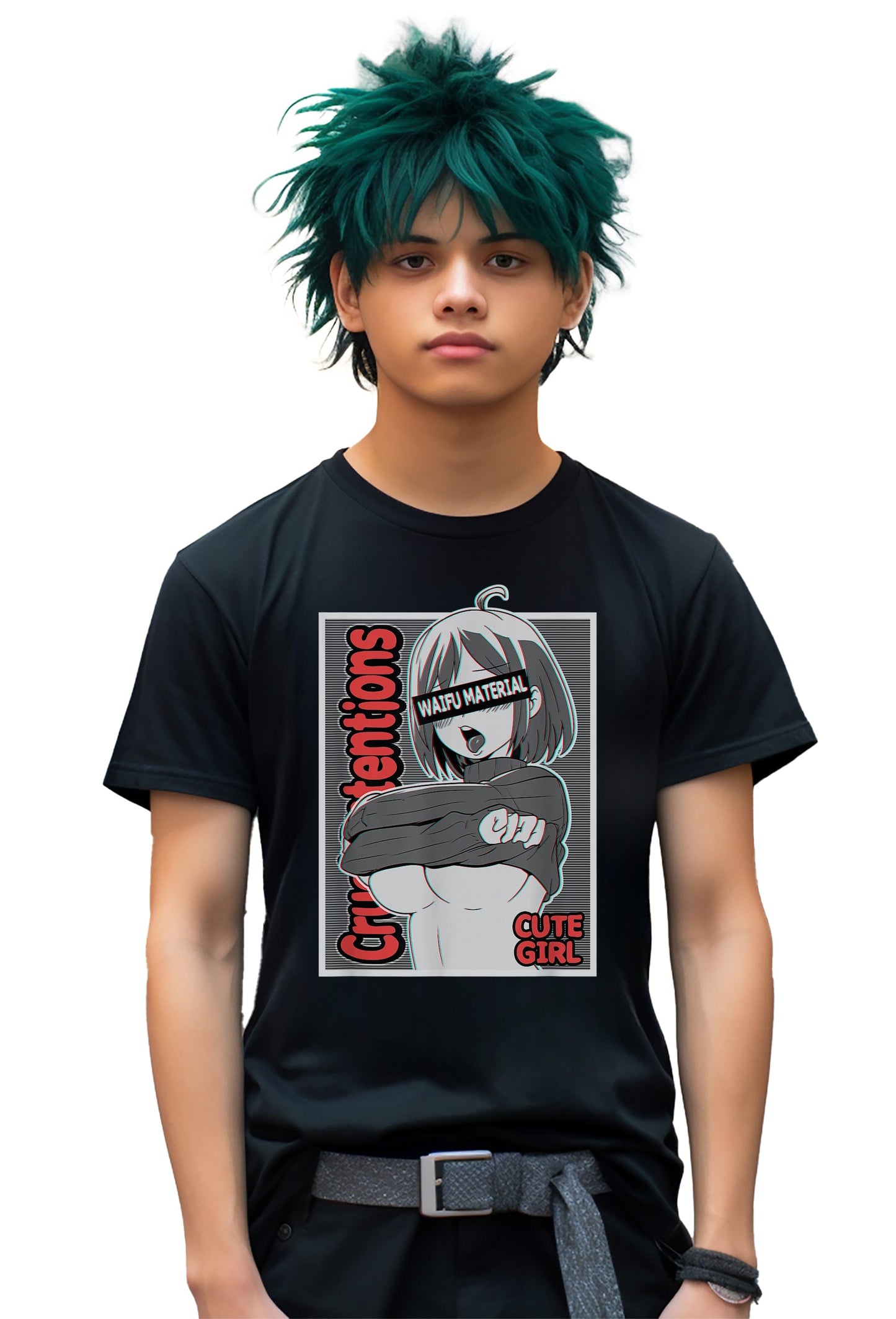 Ahegao Anime Girl T-Shirt Ecchi