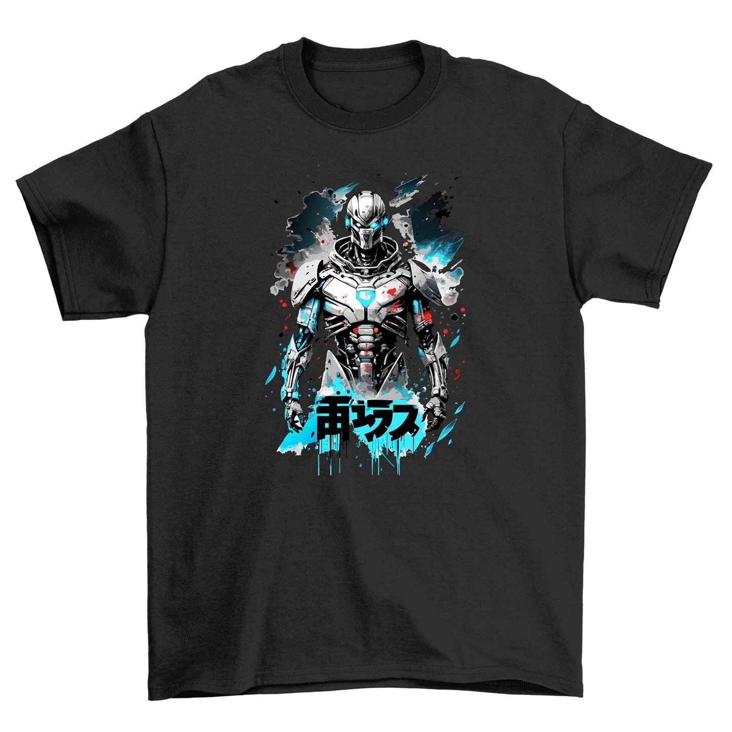 Cyborg Anime Skeleton T-shirt
