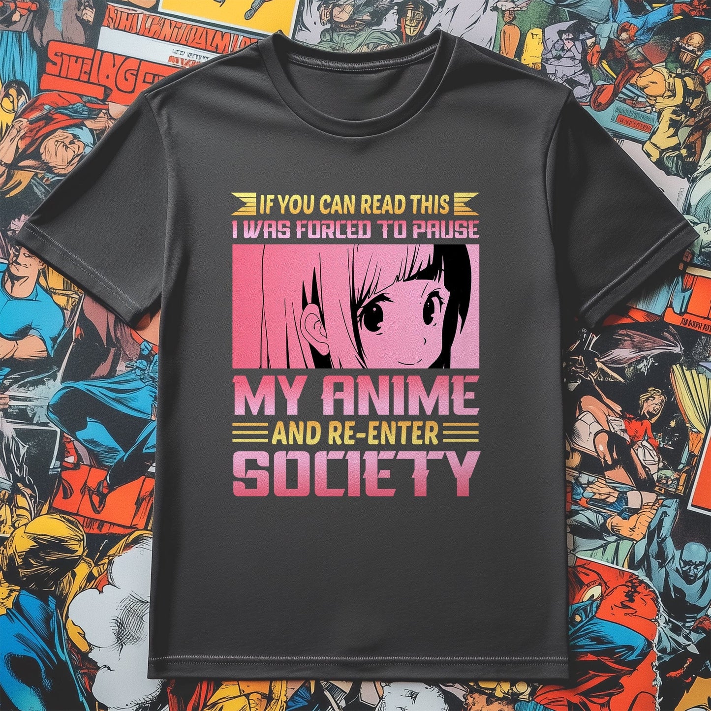 Forced to Pause My Anime T-Shirt