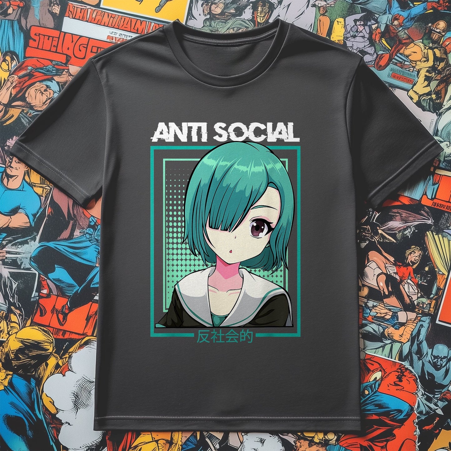 Anti-Social Anime Girl Kawaii T-Shirt