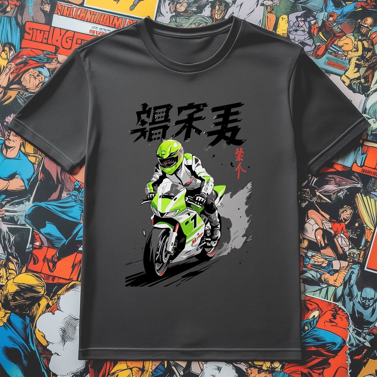 Anime Motorbike T-shirt - Rev Up