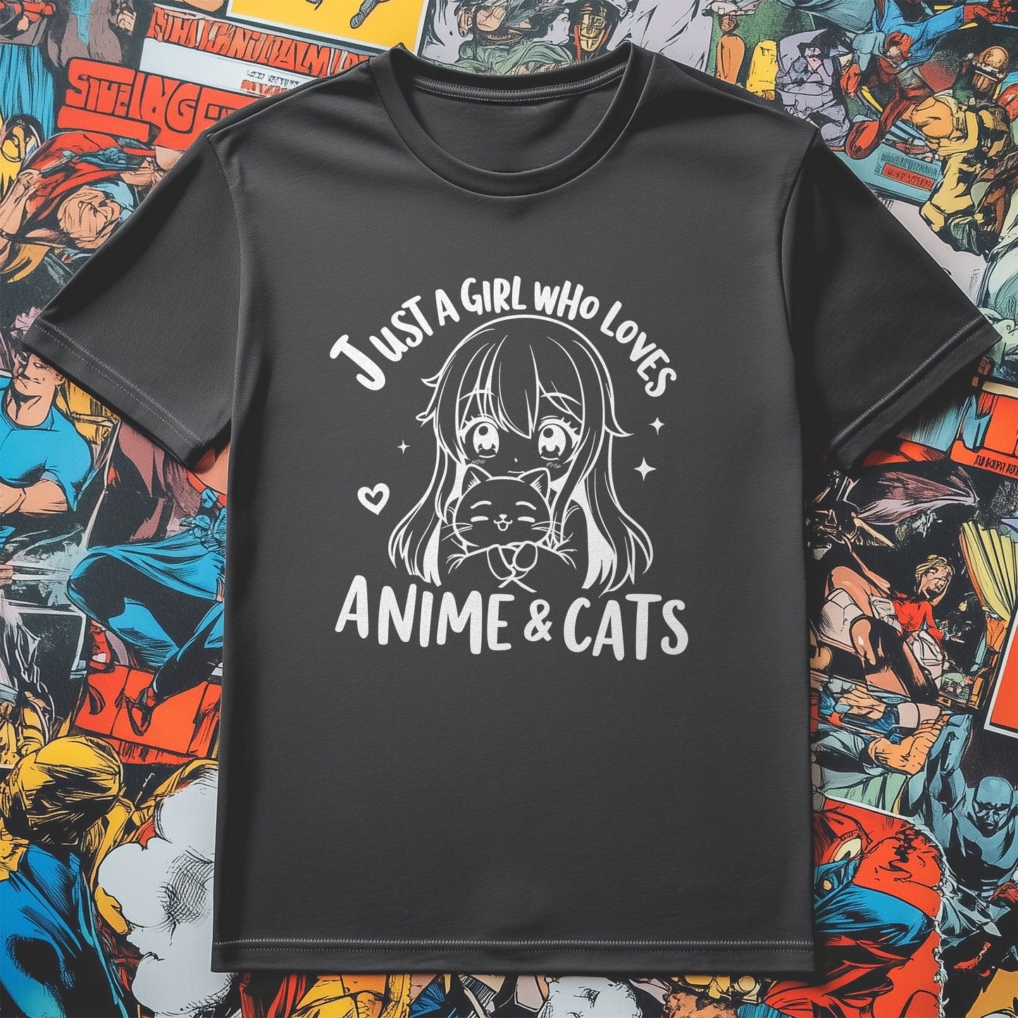 Anime & Cats T-Shirt - Purrfectly