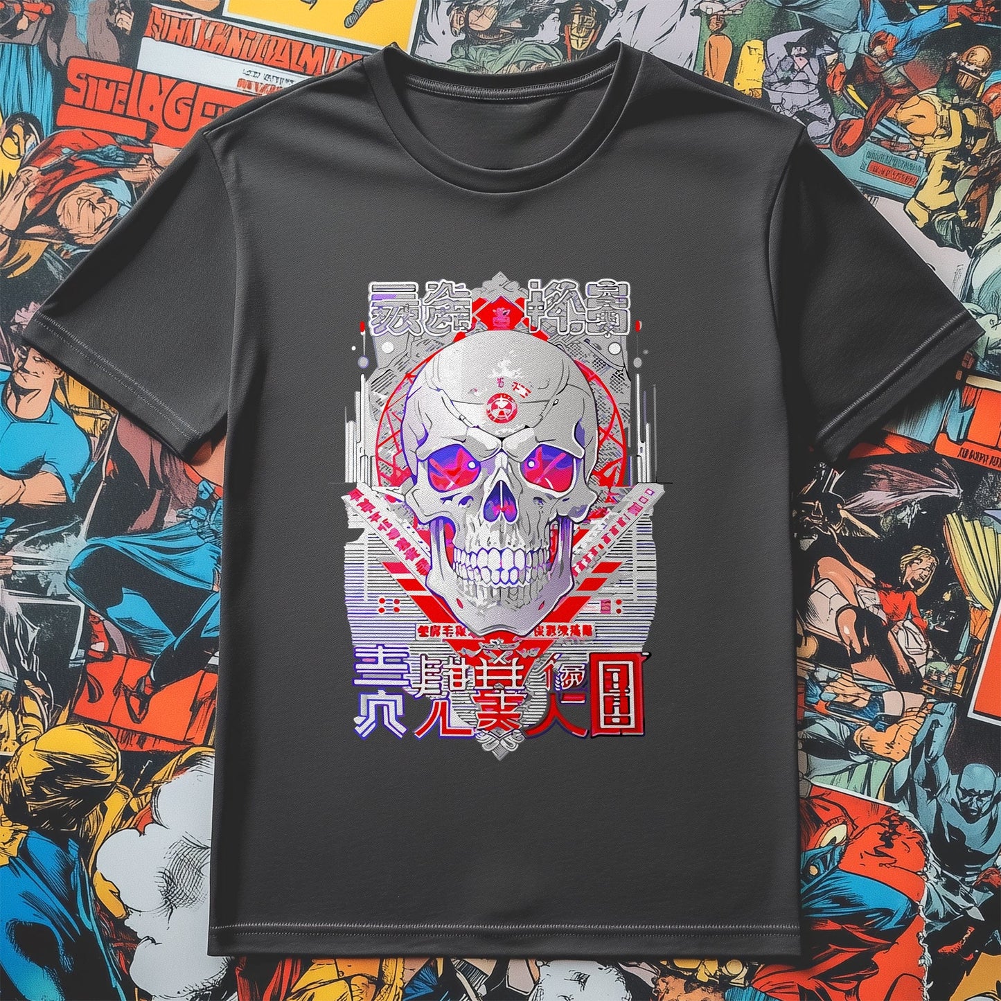 Skull Anime T-shirt