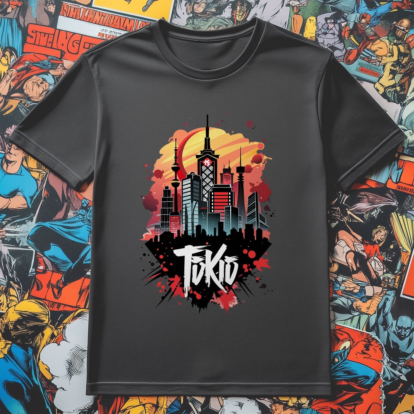 Tokyo Landscape Anime T-shirt