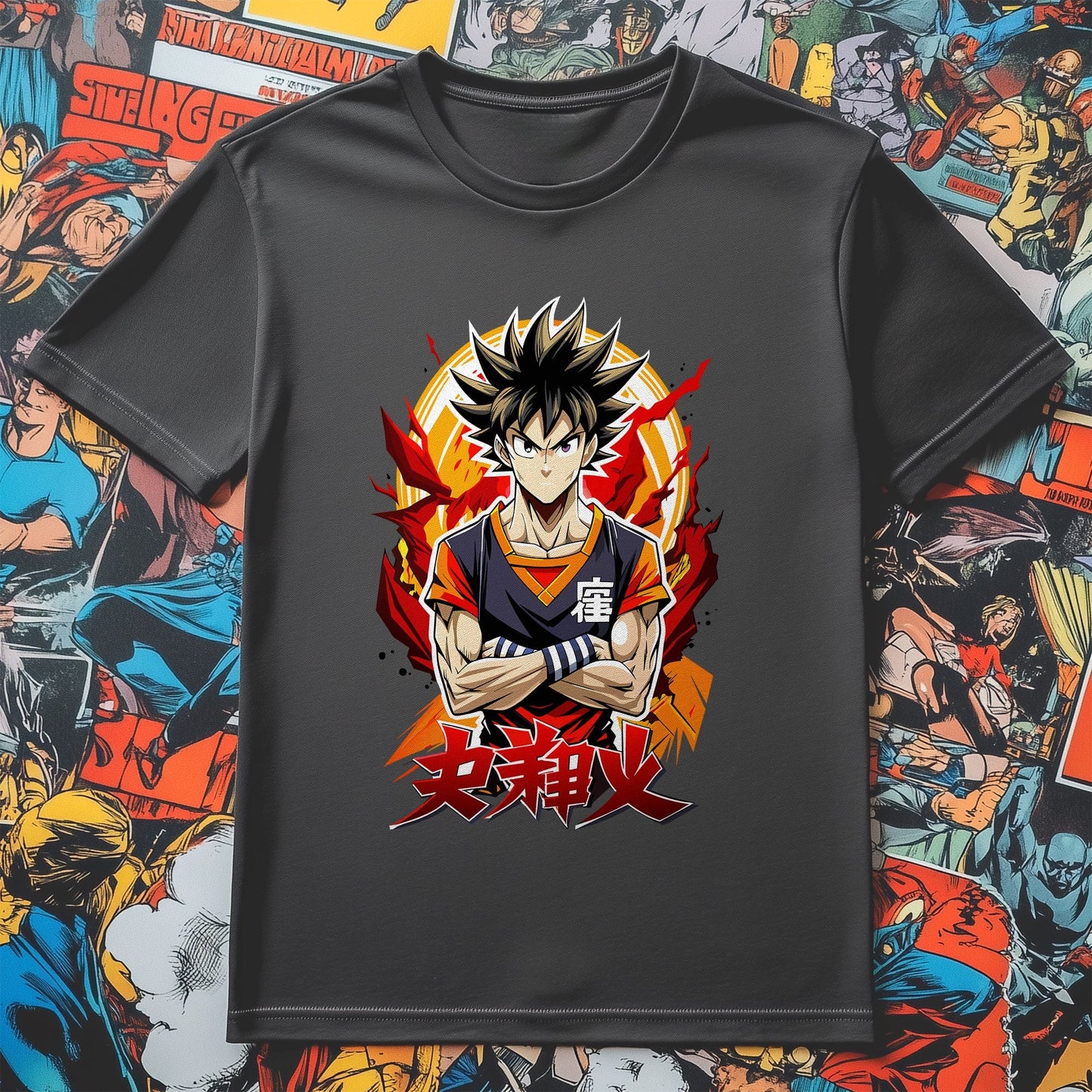 Anime Cartoon Warrior T-shirt