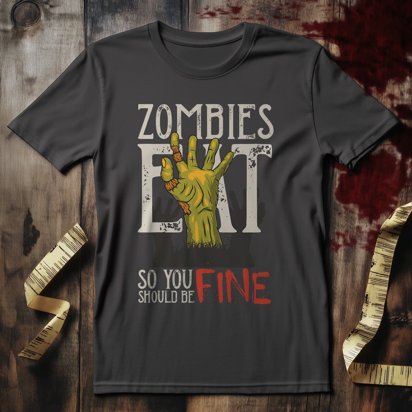 T-Shirt Zombies eat