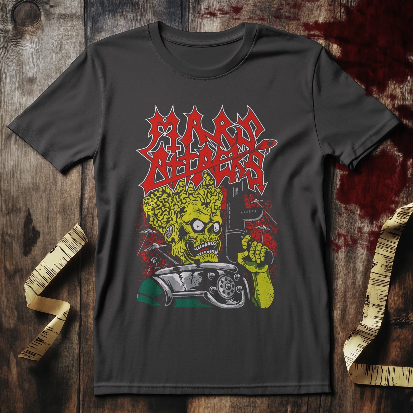 Mars-Attack Zombie Gun T-Shirt