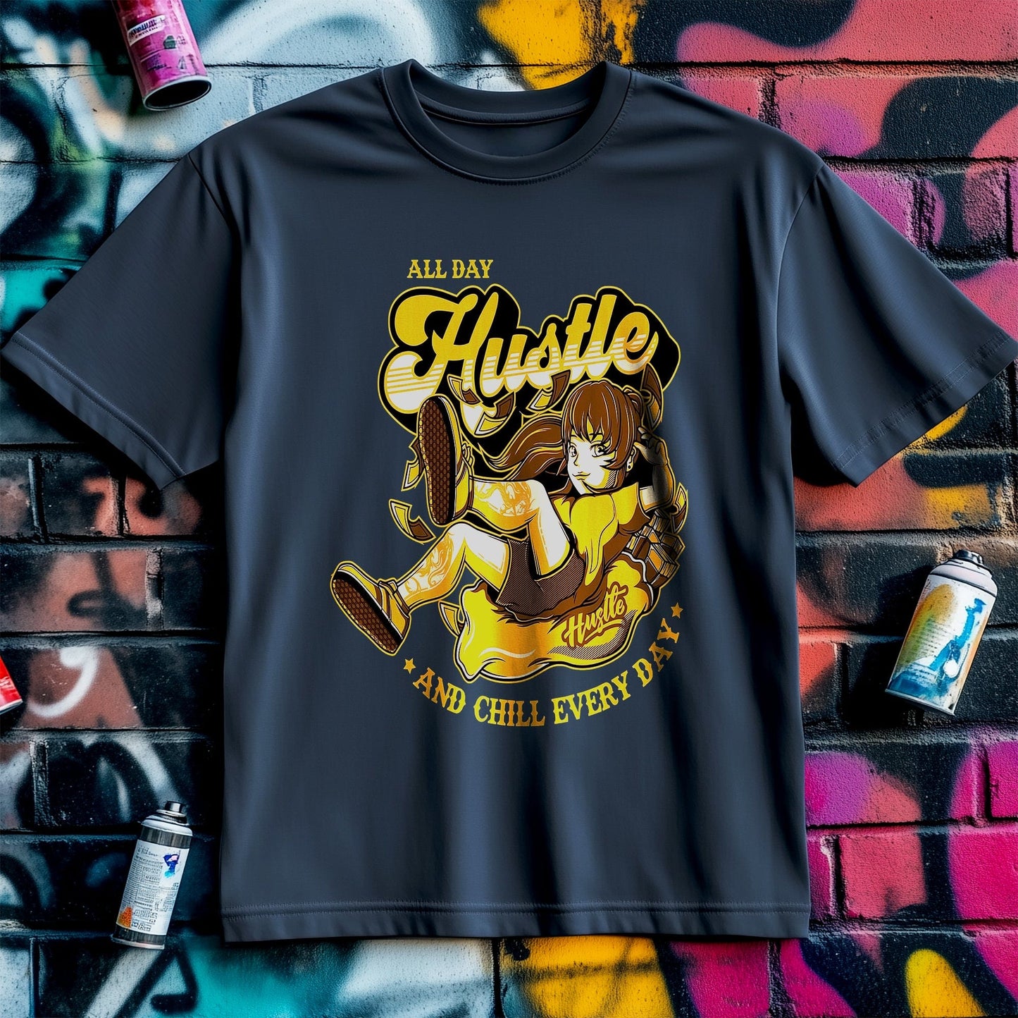 All Day Hustle T-shirt - Funny and