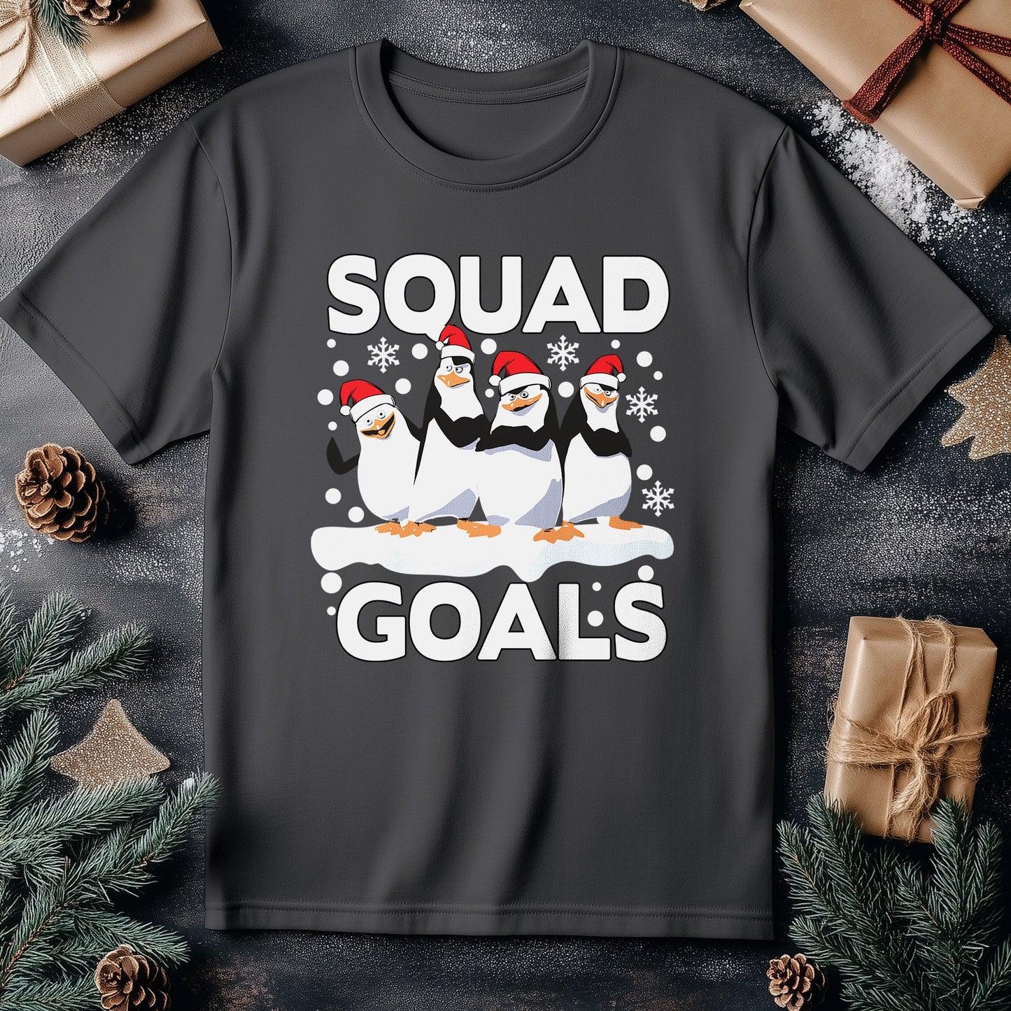 Penguin Squad Goals T-Shirt - Funny