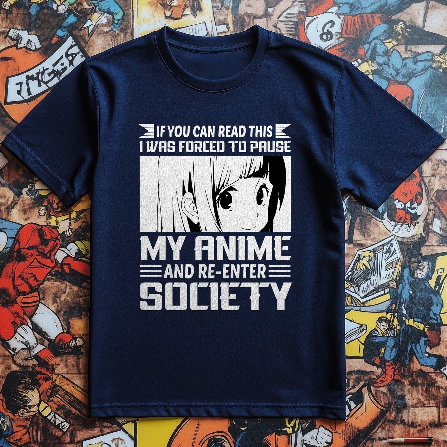 Re-Enter Society Anime T-Shirt –