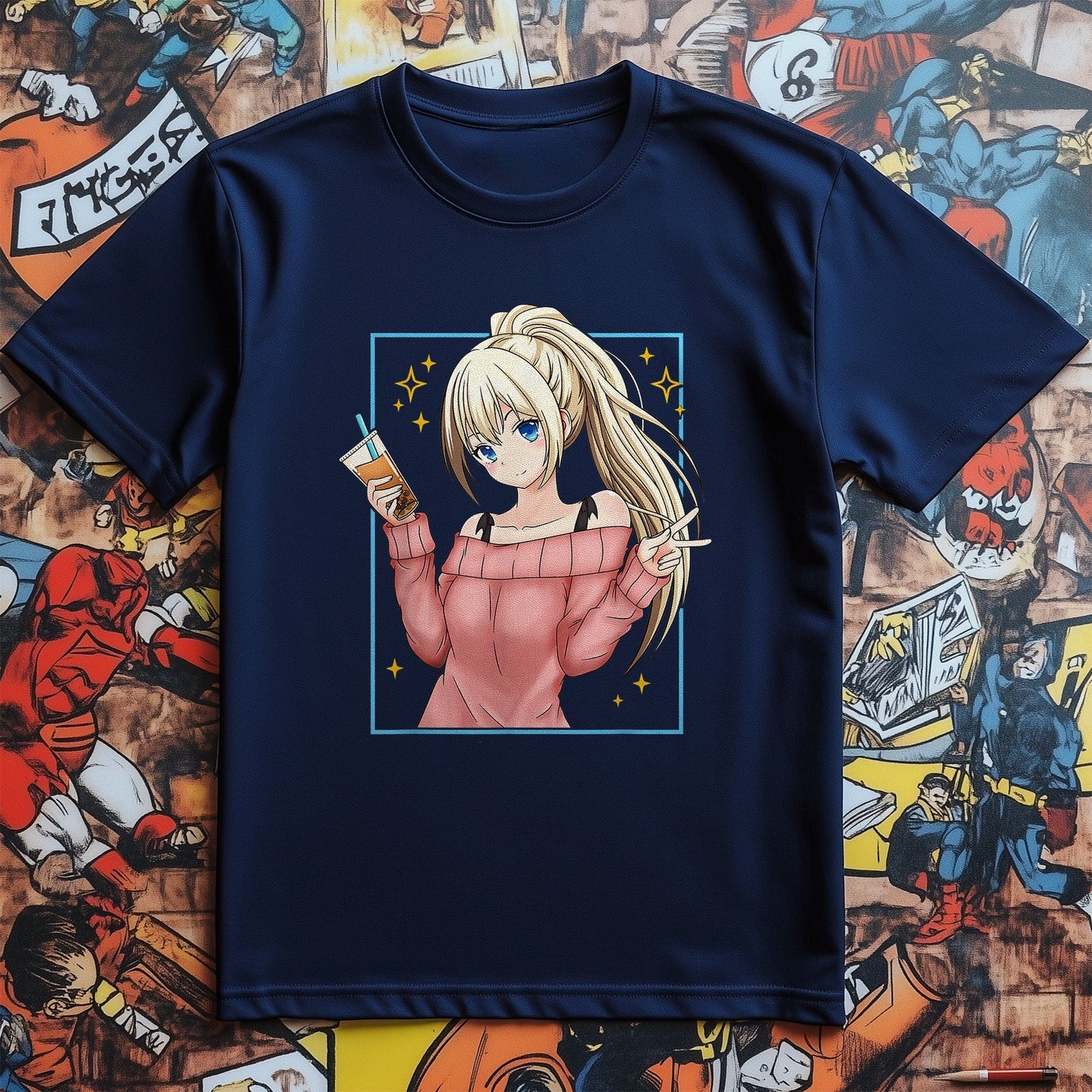 Bubble Tea Anime Girl Kawaii T-Shirt