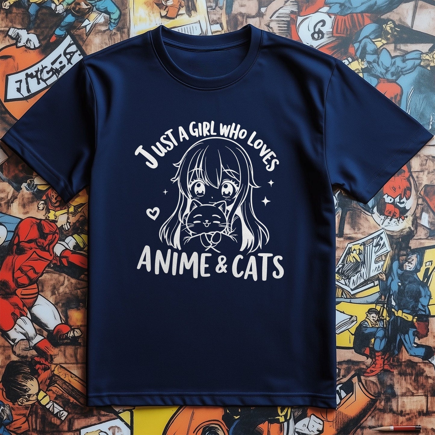 Anime & Cats T-Shirt - Purrfectly