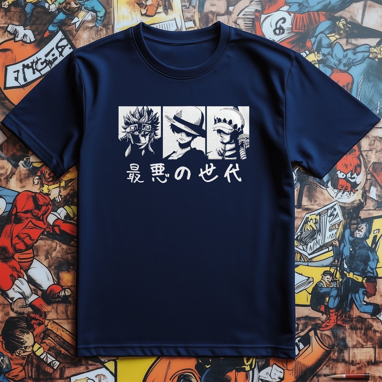 Pirate Blocks T-Shirt Ahoy, Anime