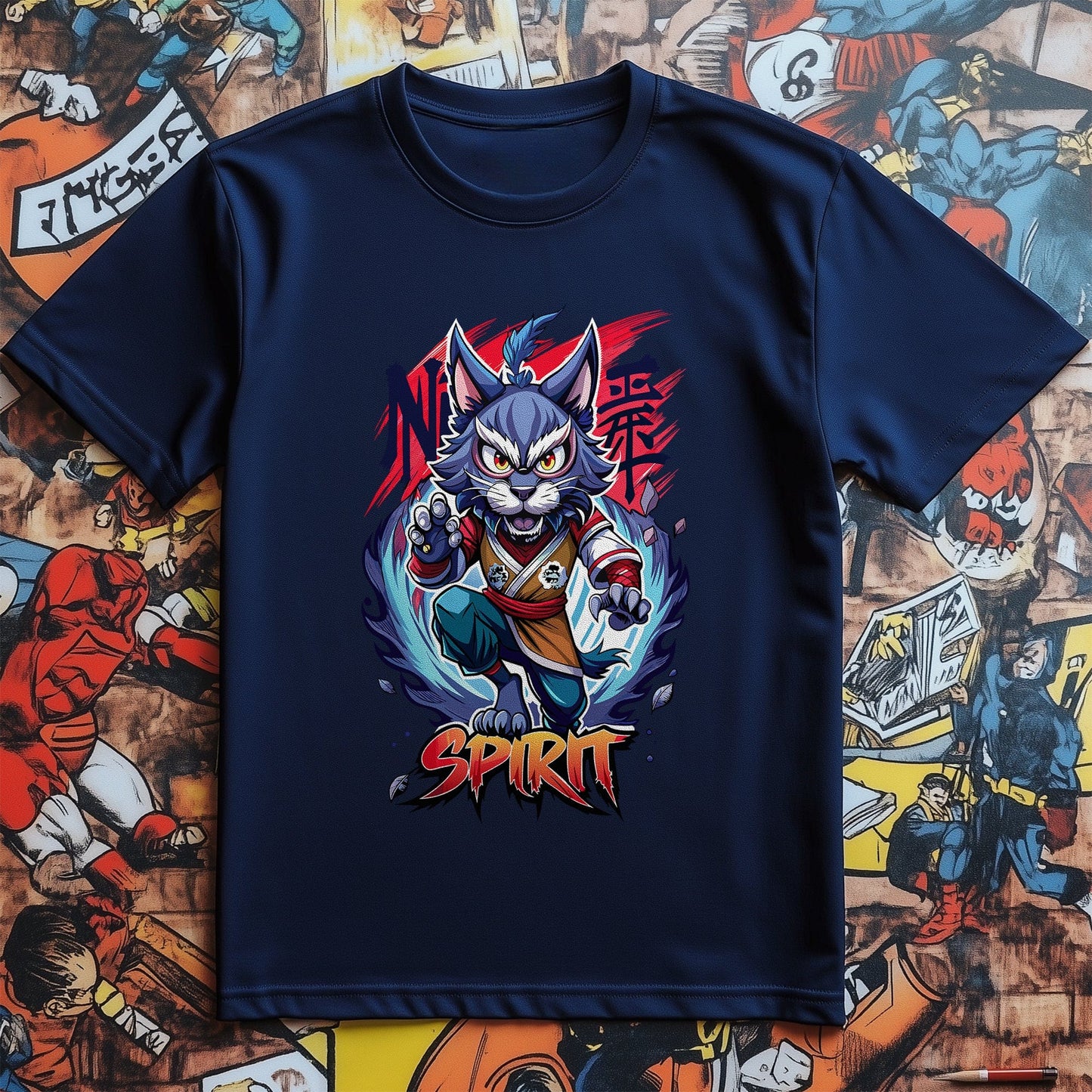 Spirit Cat Anime T-Shirt