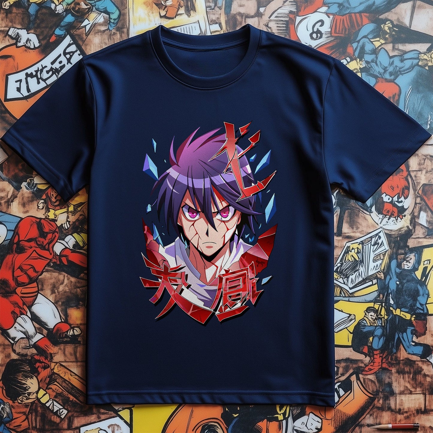 Anime Scar Man T-shirt