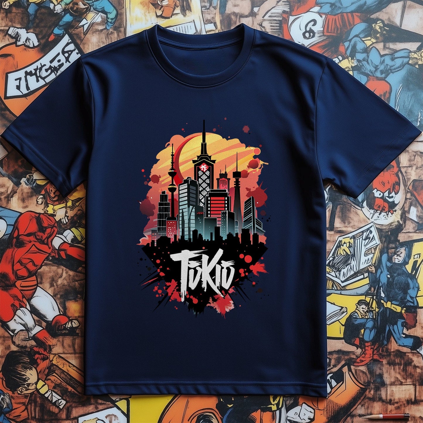 Tokyo Landscape Anime T-shirt