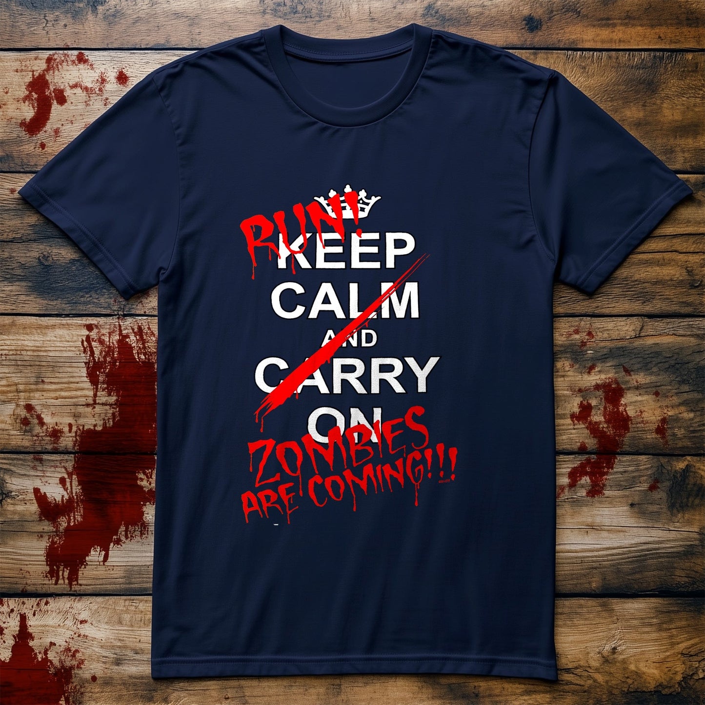 Keep Calm & Run! Zombies Are Coming T-Shirt