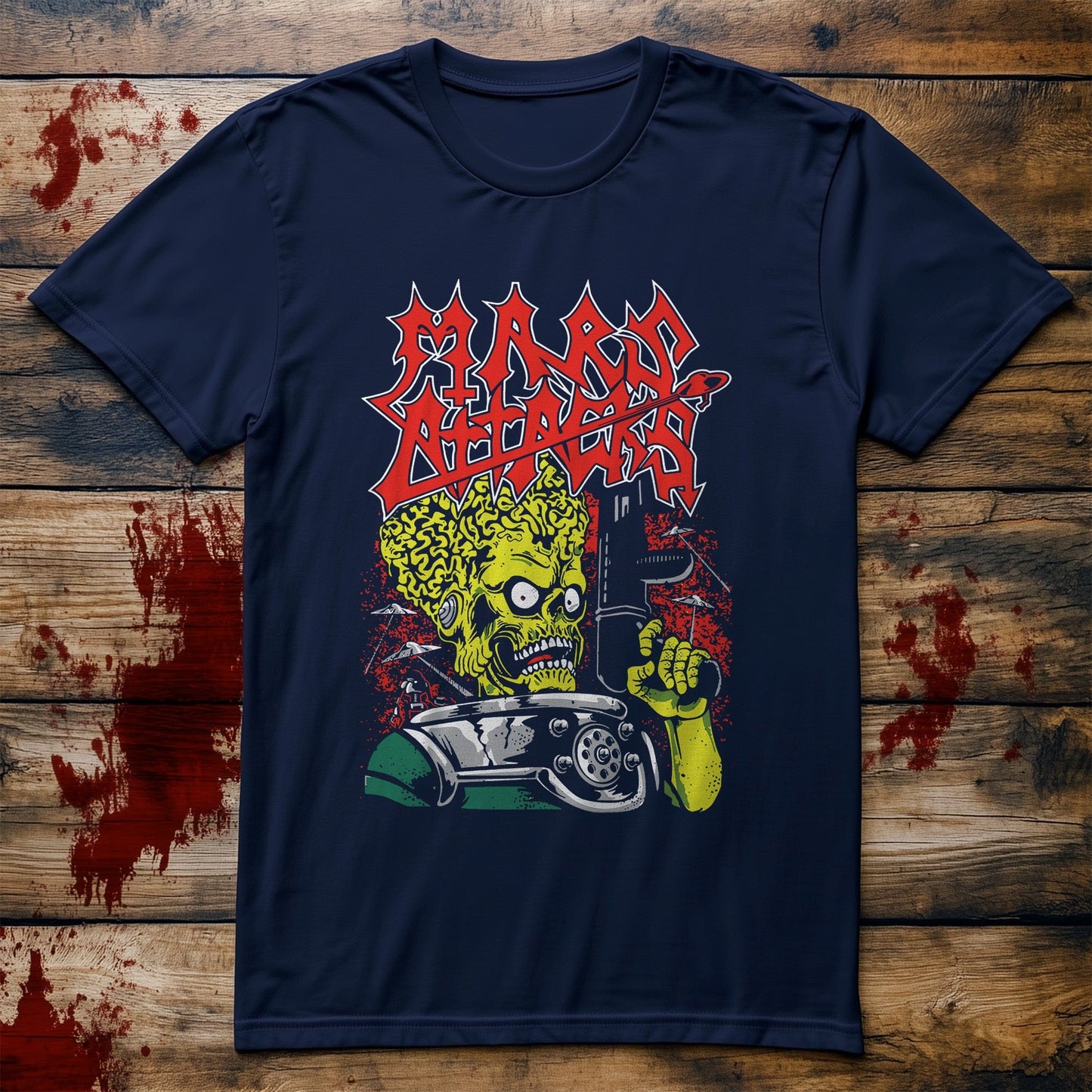Mars-Attack Zombie Gun T-Shirt