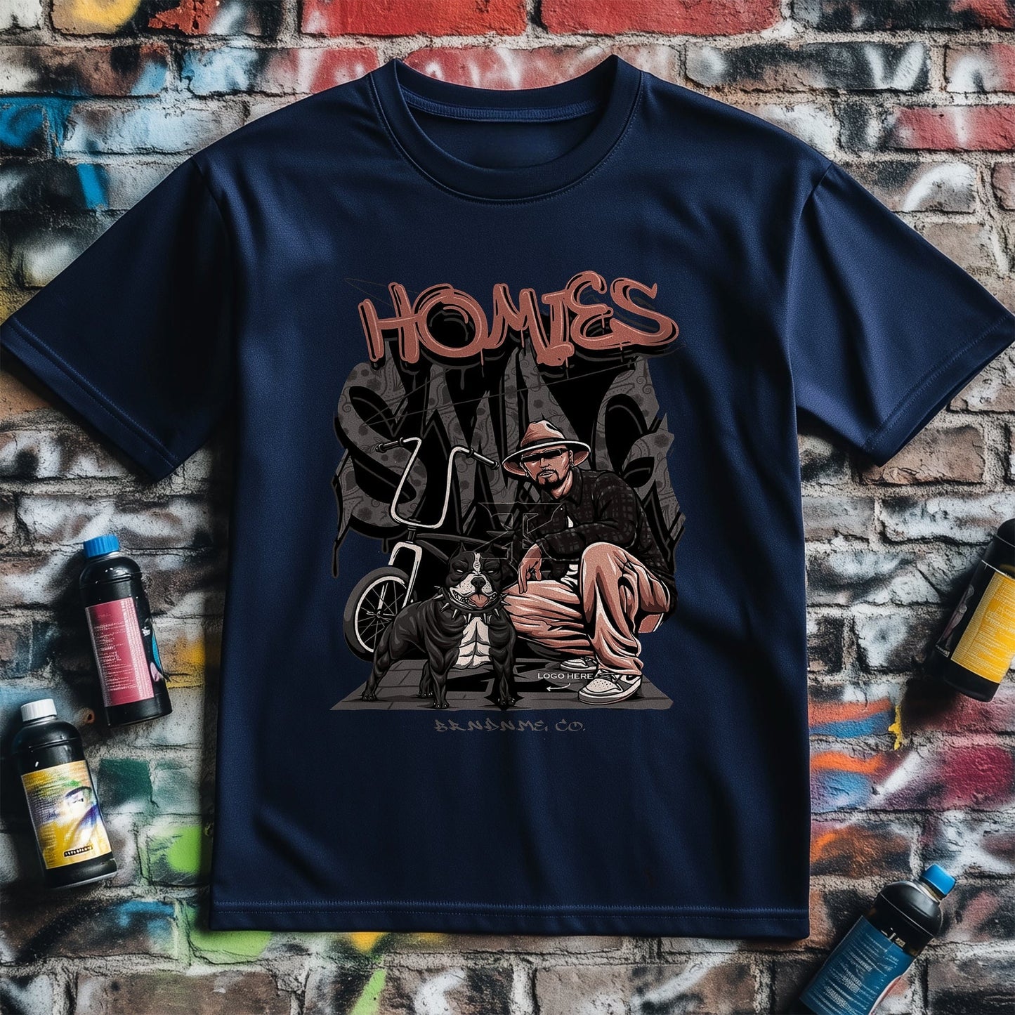 Homies T-shirt - Funny & Furry
