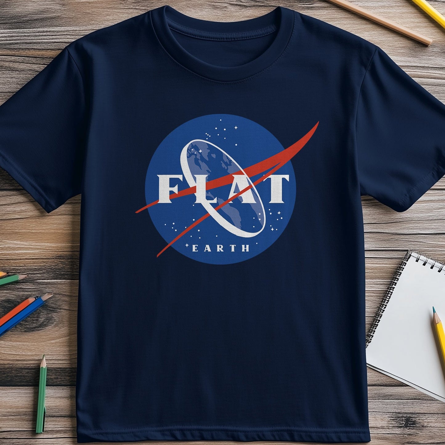 Flat Earth Society T-shirt - Funny &