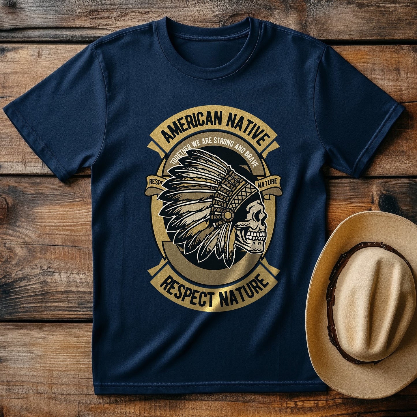 American Native Skeleton T-Shirt