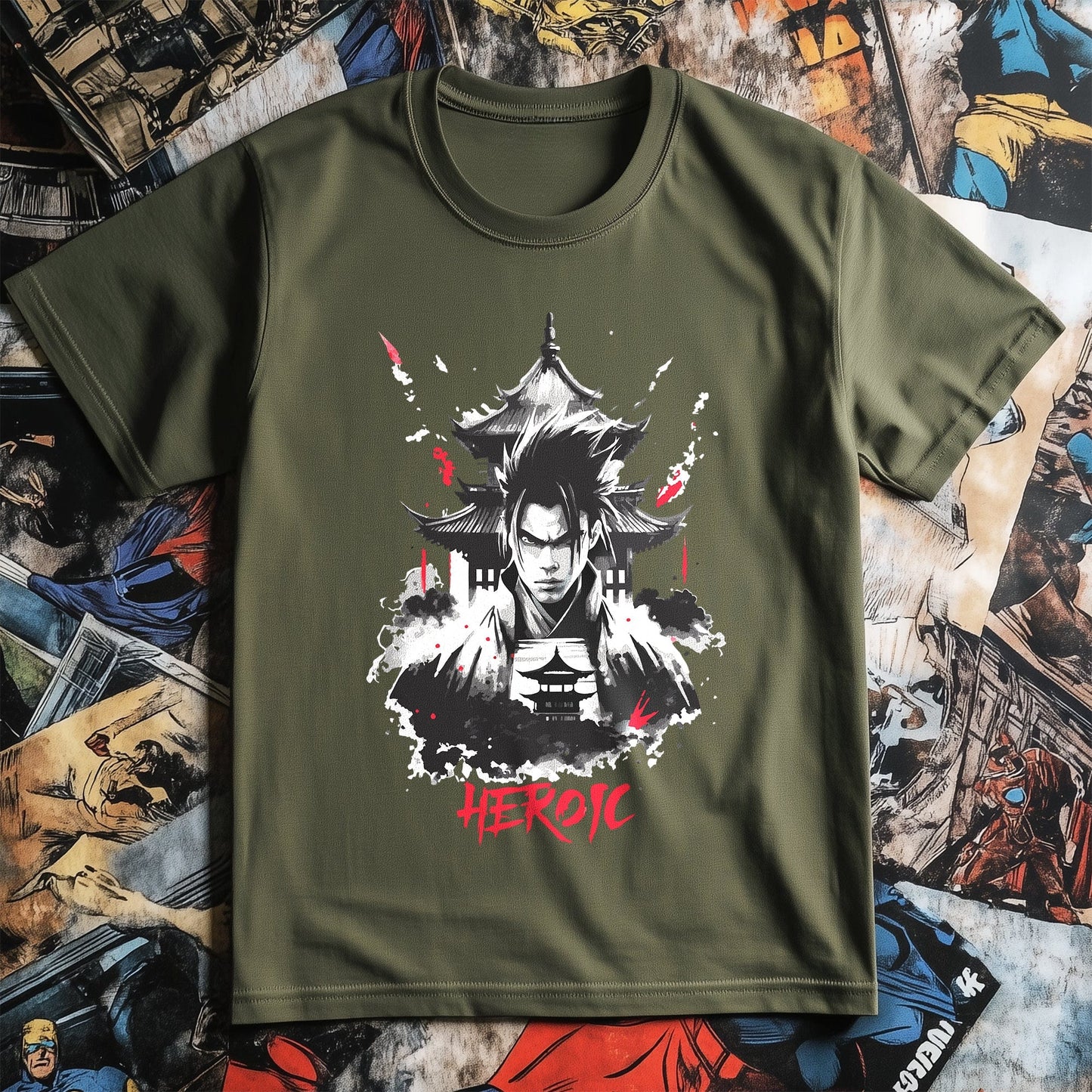 Heroic Anime Character T-Shirt