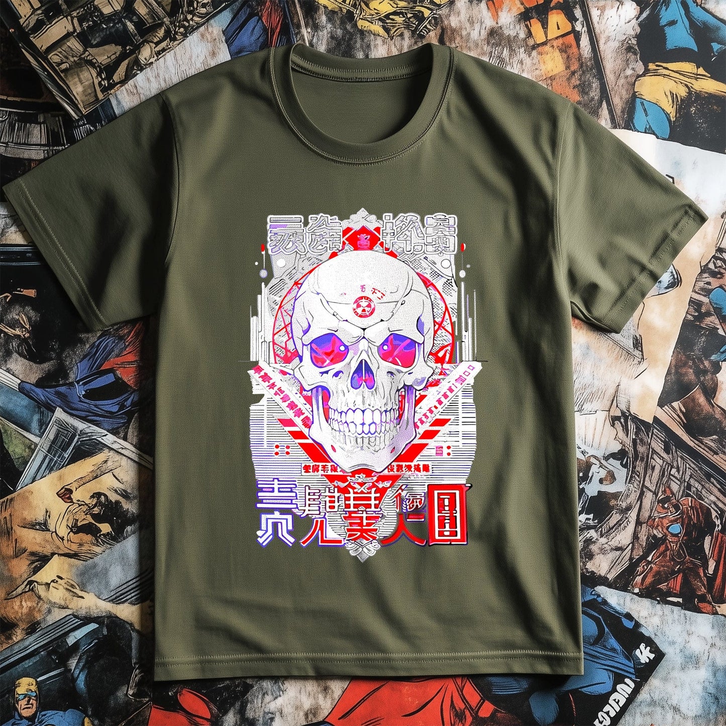 Skull Anime T-shirt