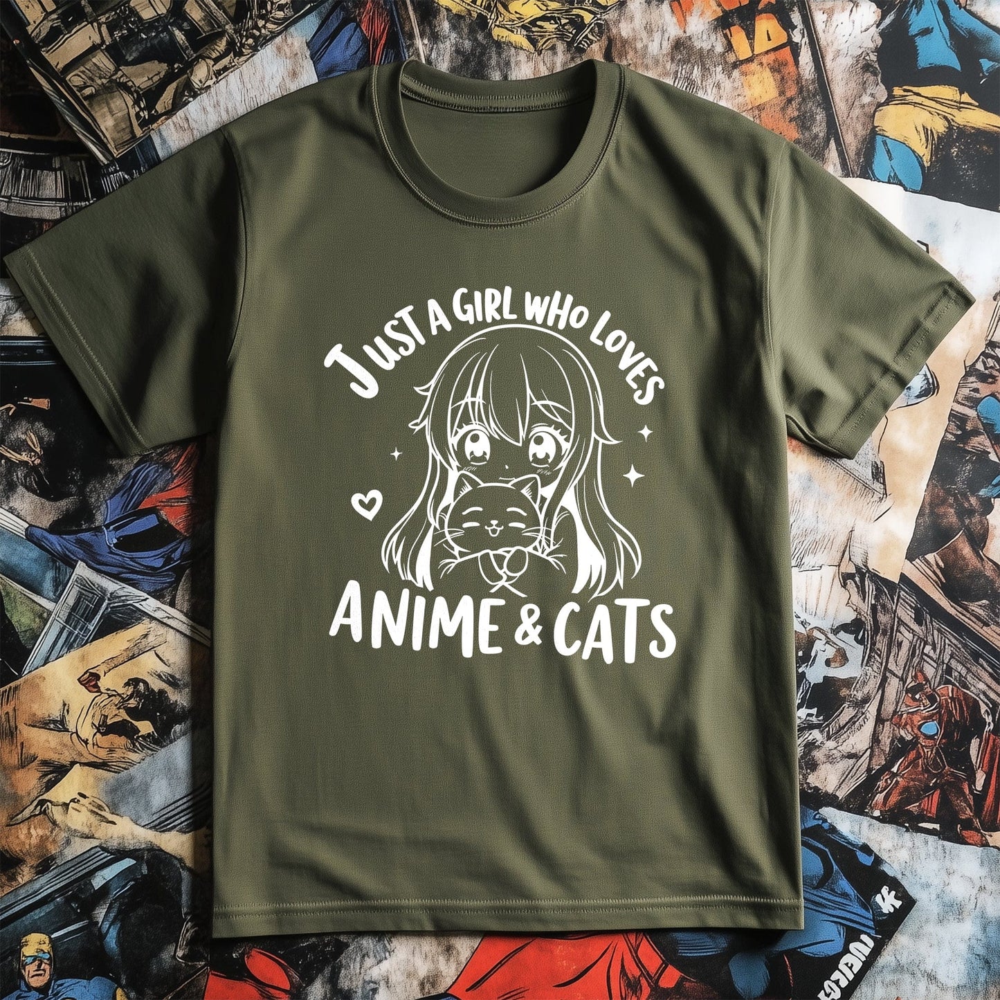 Anime & Cats T-Shirt - Purrfectly