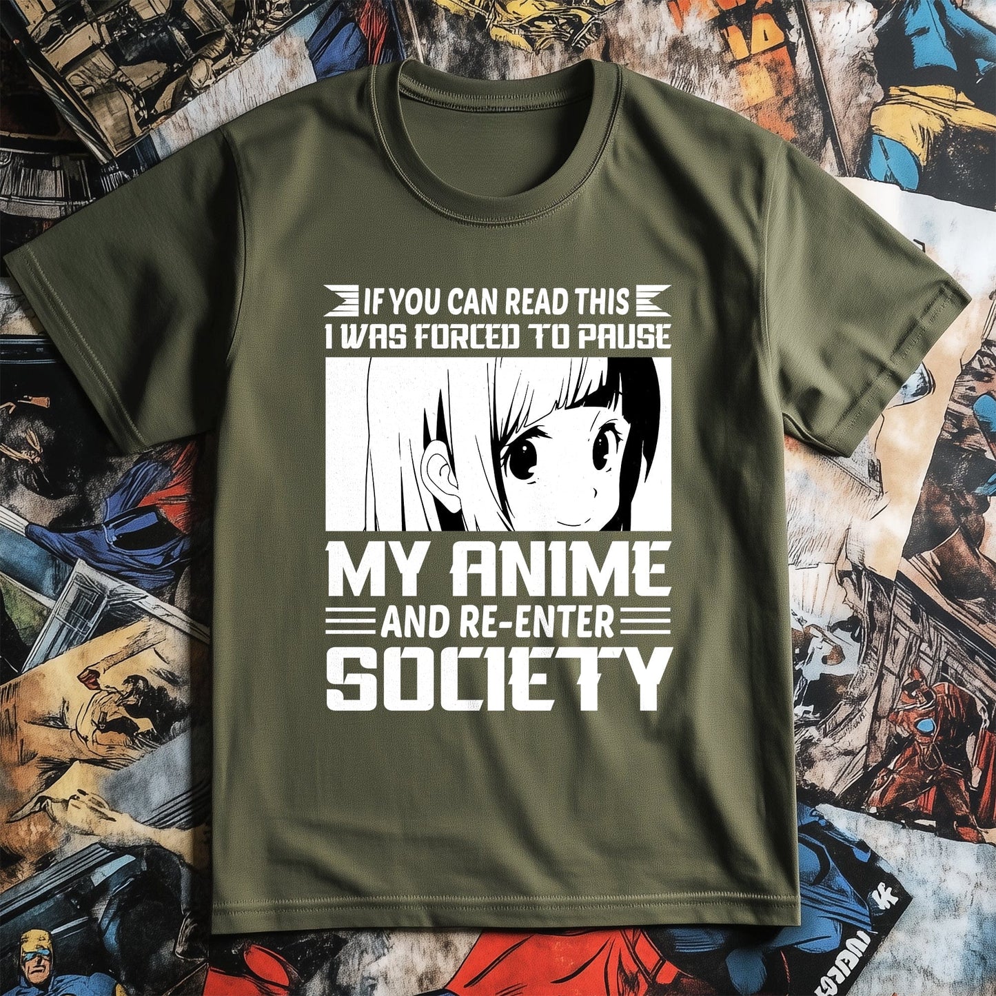 Re-Enter Society Anime T-Shirt –
