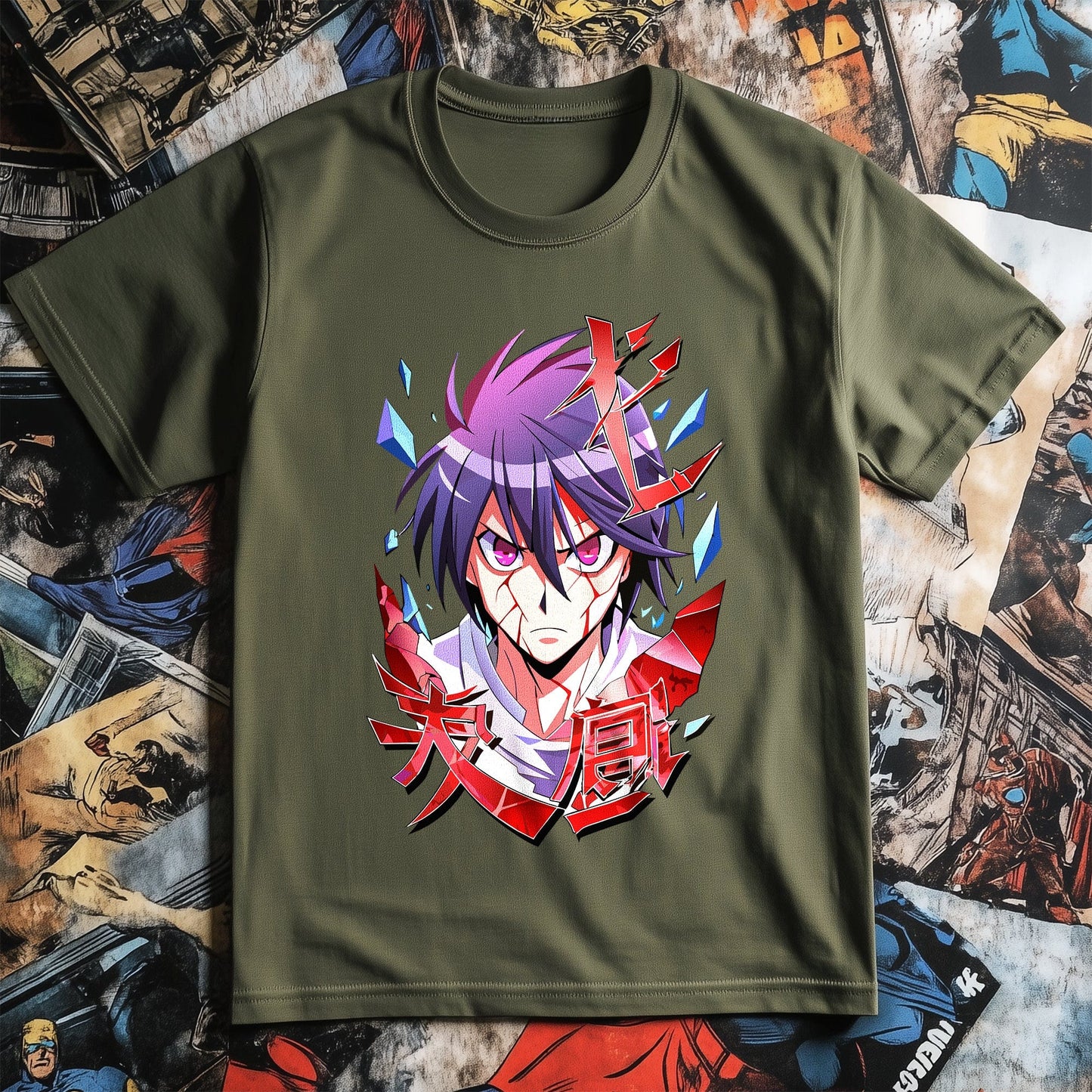 Anime Scar Man T-shirt