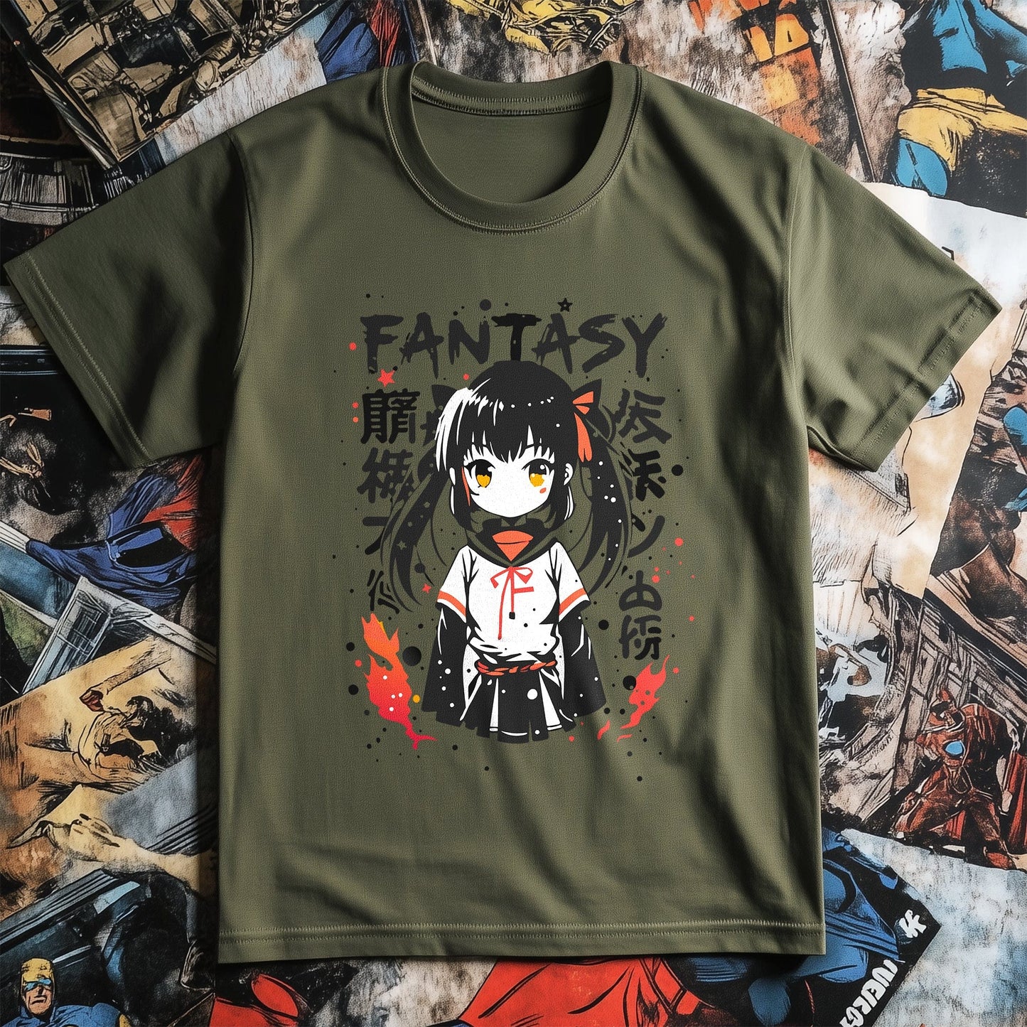Cute Fantasy Anime Girl T-Shirt