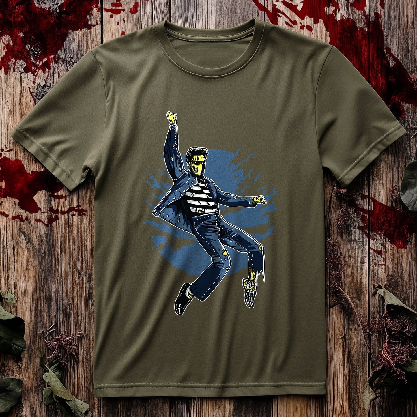 Zombie Elvis King T-Shirt