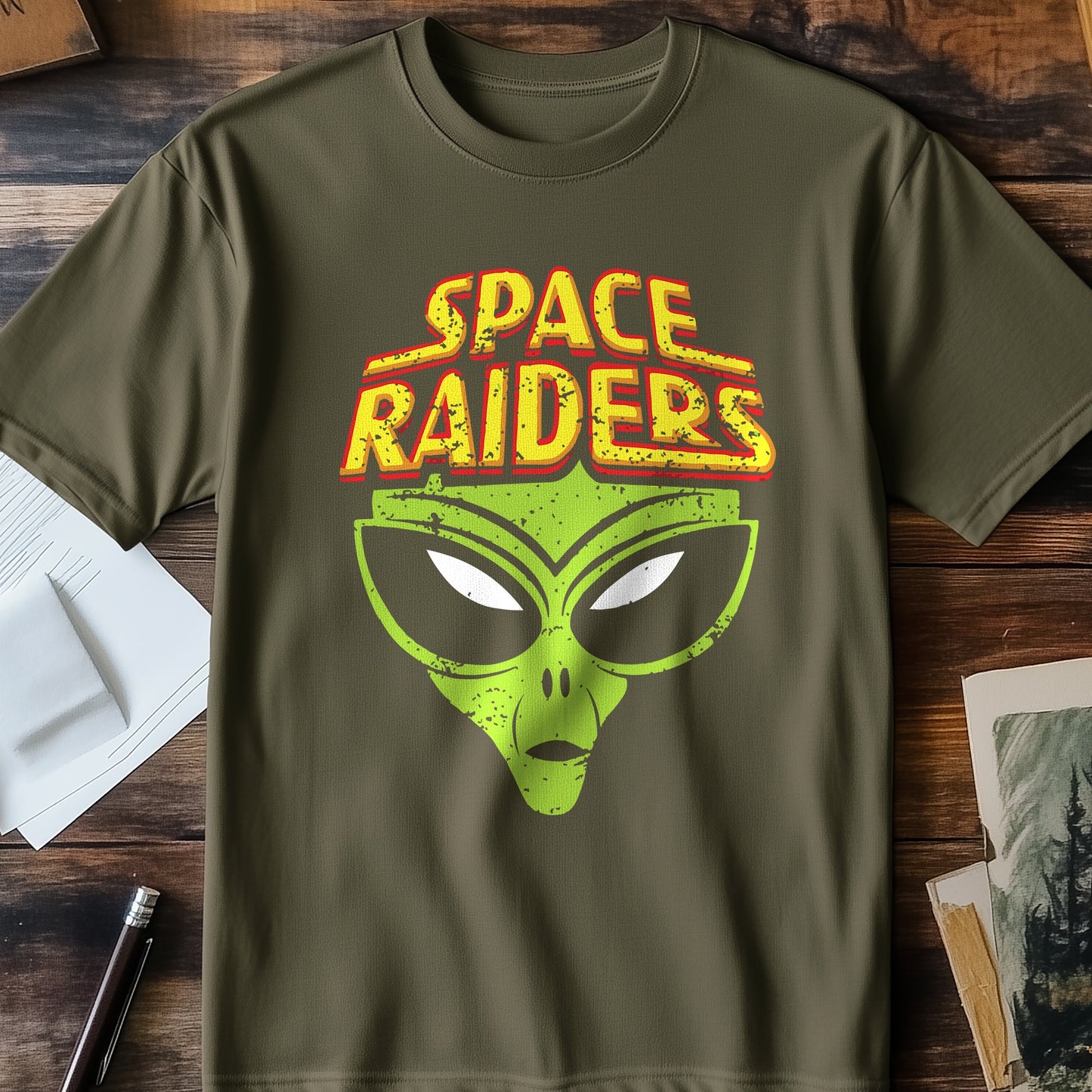 Space Raiders Retro Crisps T-Shirt -