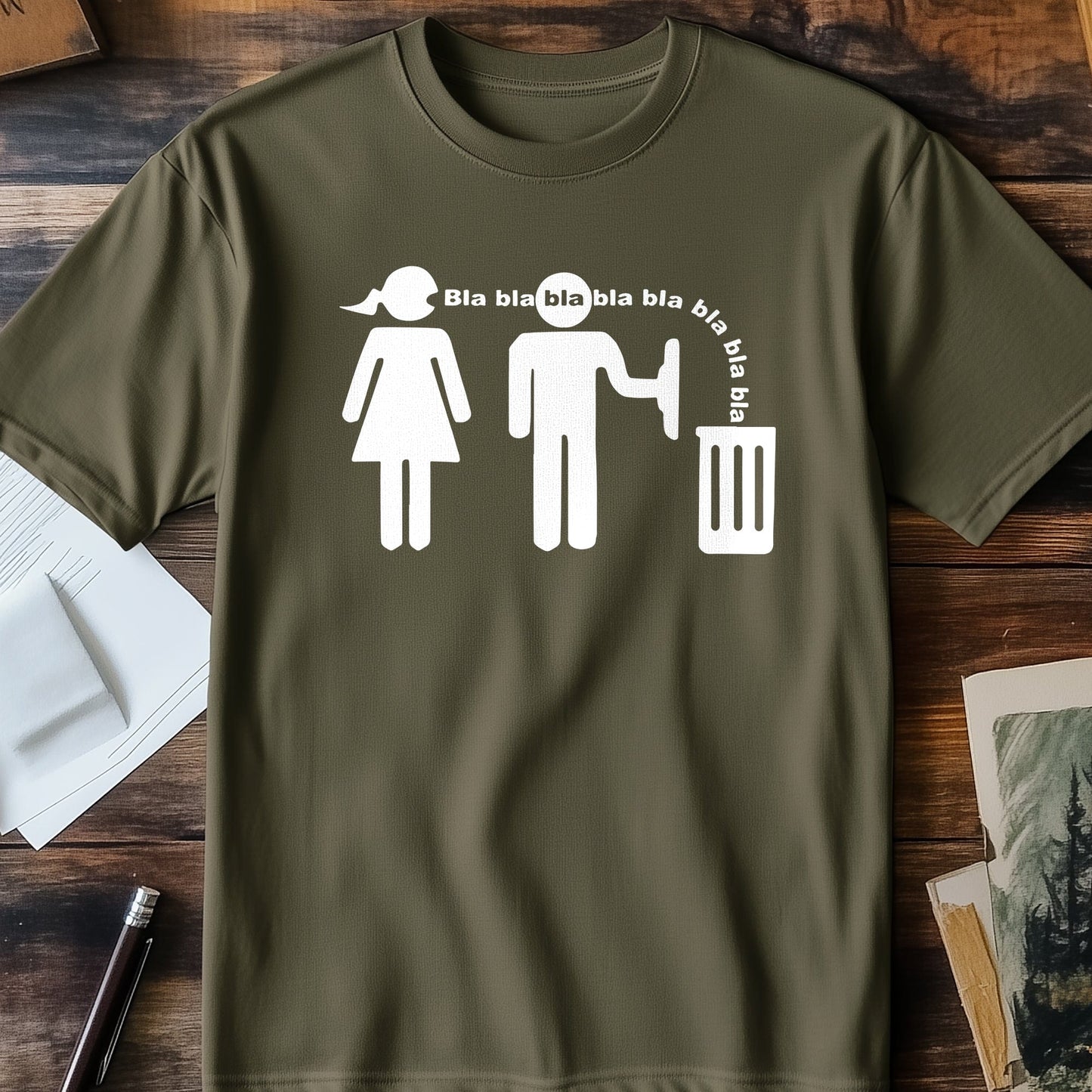 Bla Bla Bla Trash Talk T-Shirt - Funny