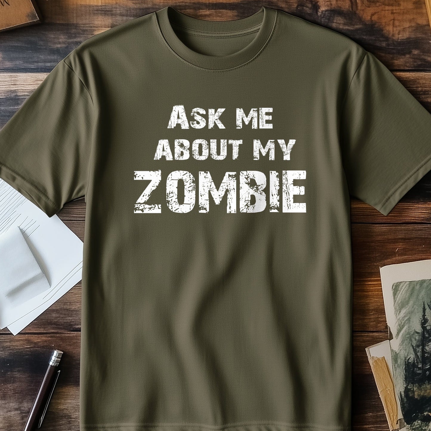 Ask Me About Zombies T-shirt