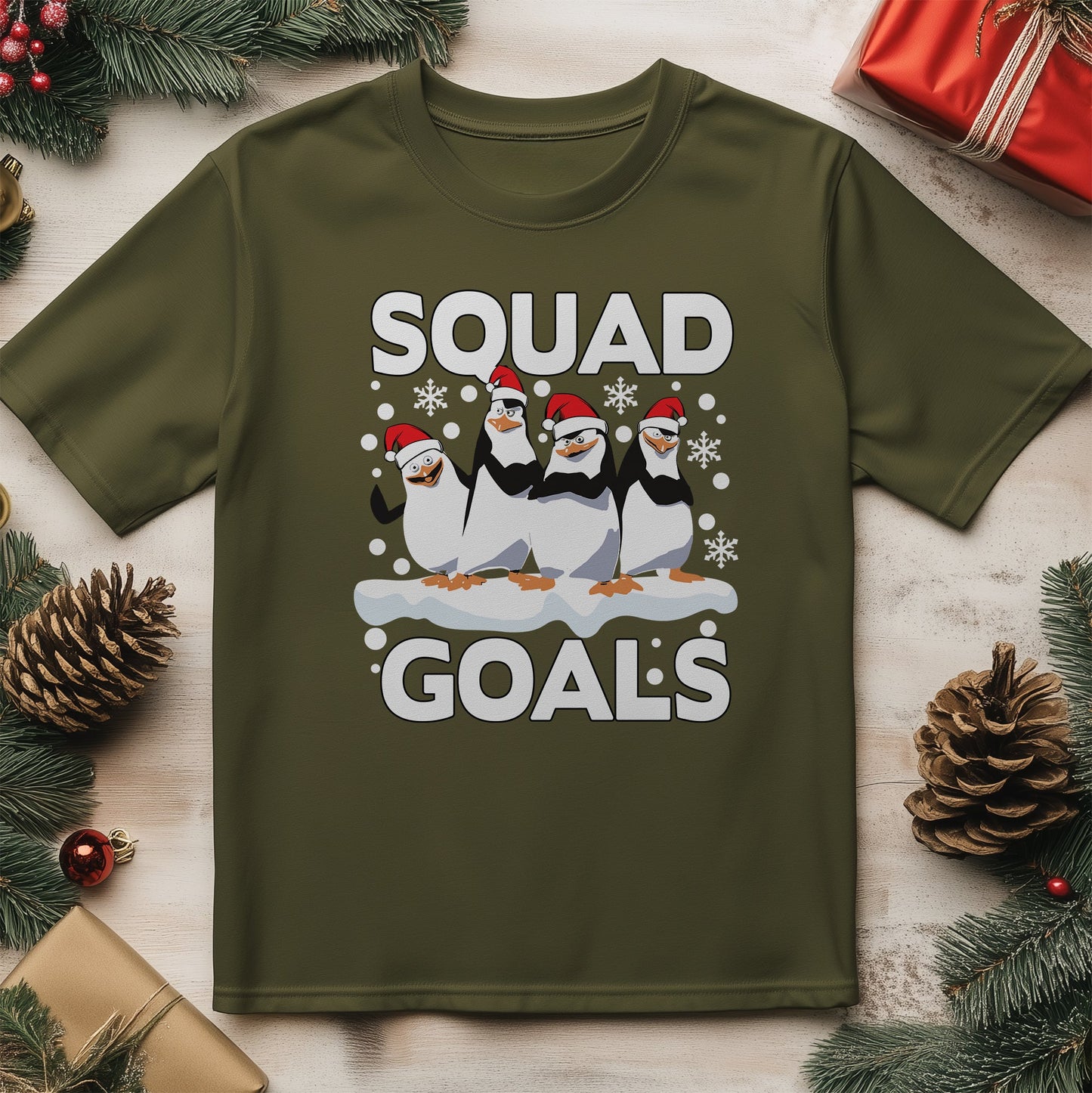 Penguin Squad Goals T-Shirt - Funny