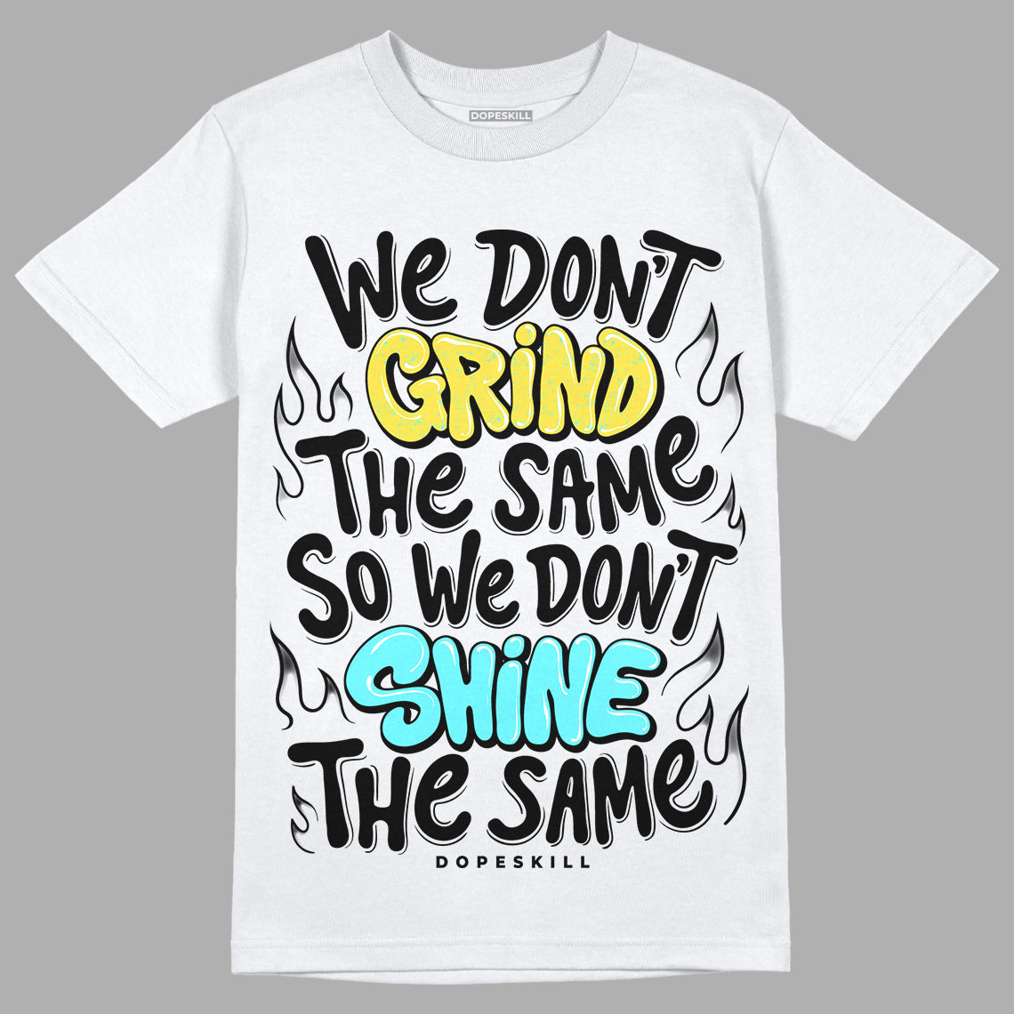 Aqua 5s DopeSkill T-Shirt Grind Shine Graphic