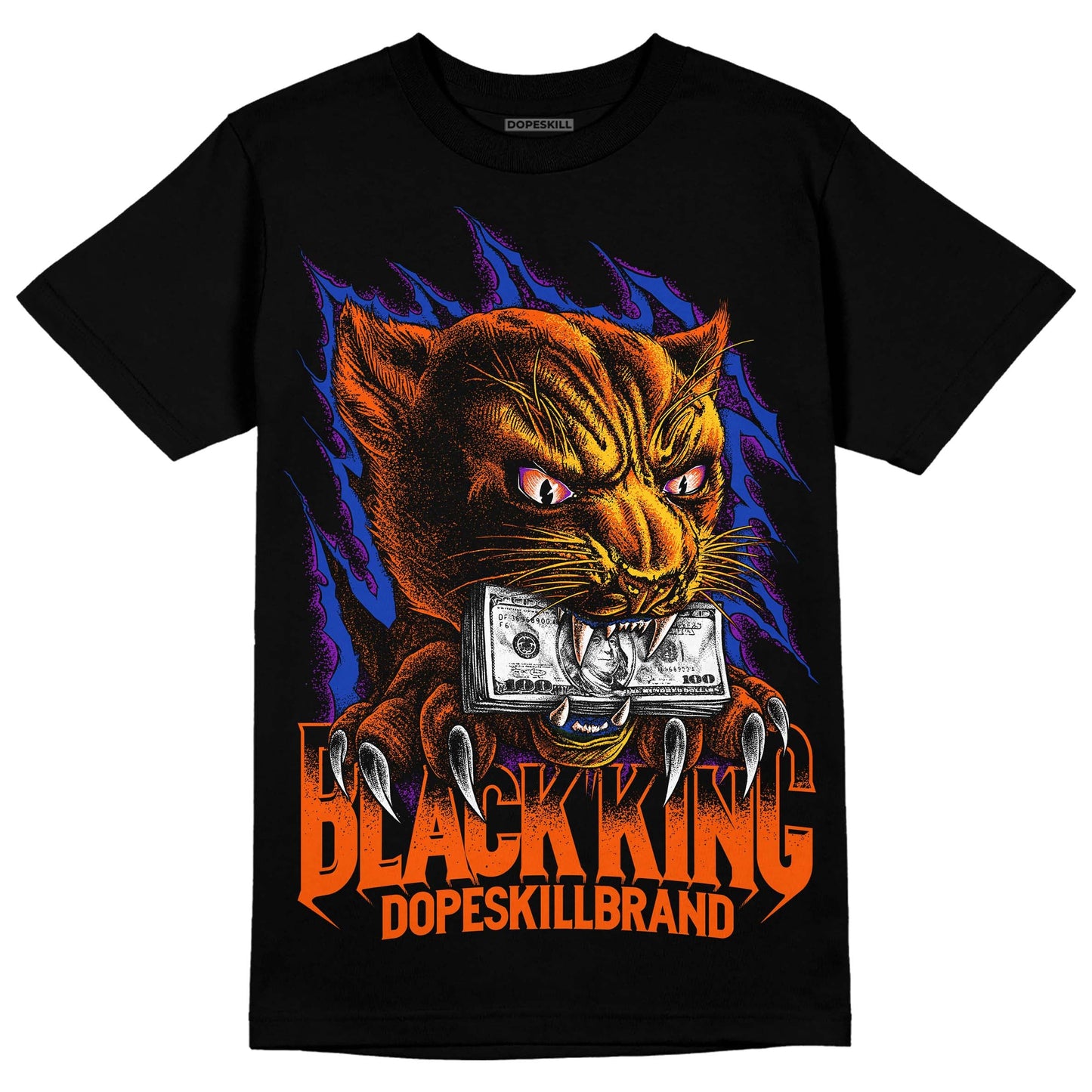 Dunk Low Futura Orange Blaze DopeSkill T-Shirt Black King Graphic