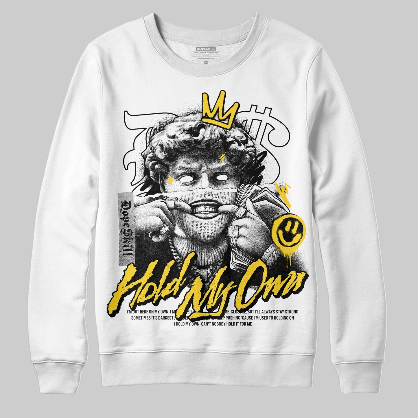 Black Tour Yellow AJ 4 Thunder DopeSkill Sweatshirt In My Way Graphic