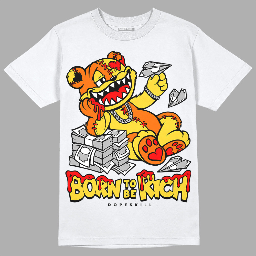 Black Tour Yellow AJ 4 Thunder DopeSkill Unisex T-Shirt Born To Be Rich Graphic