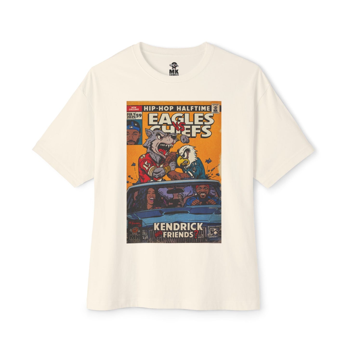 2025 Halftime - Eagles vs Chiefs - Unisex Oversized Boxy Tee