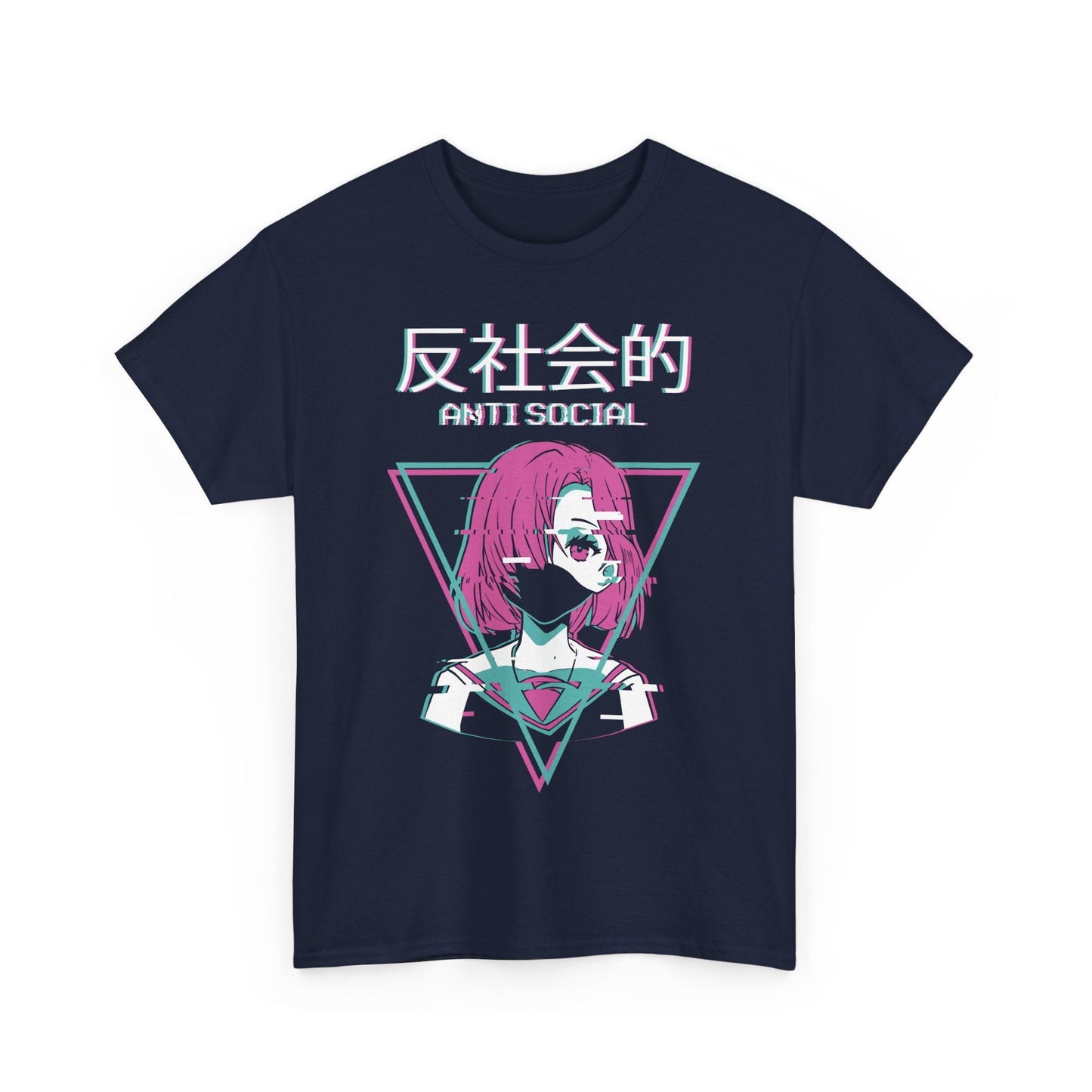 Antisocial Shirt Anime Girl Graphic Tee