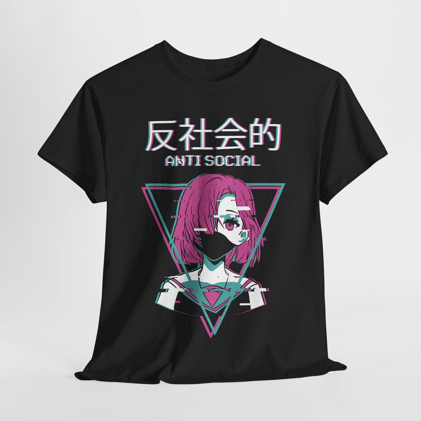 Antisocial Shirt Anime Girl Graphic Tee