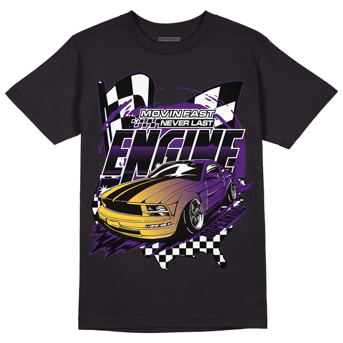Field Purple 12s DopeSkill T-Shirt ENGINE Tshirt Graphic