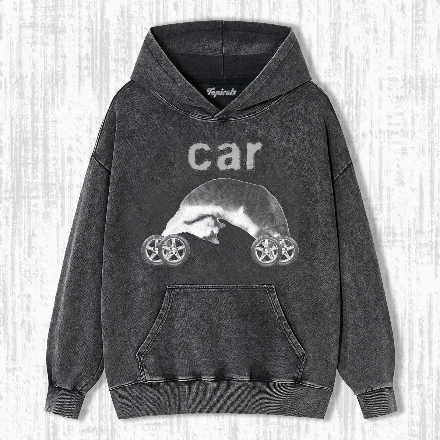 FUNNY CAT CAR HOODIE