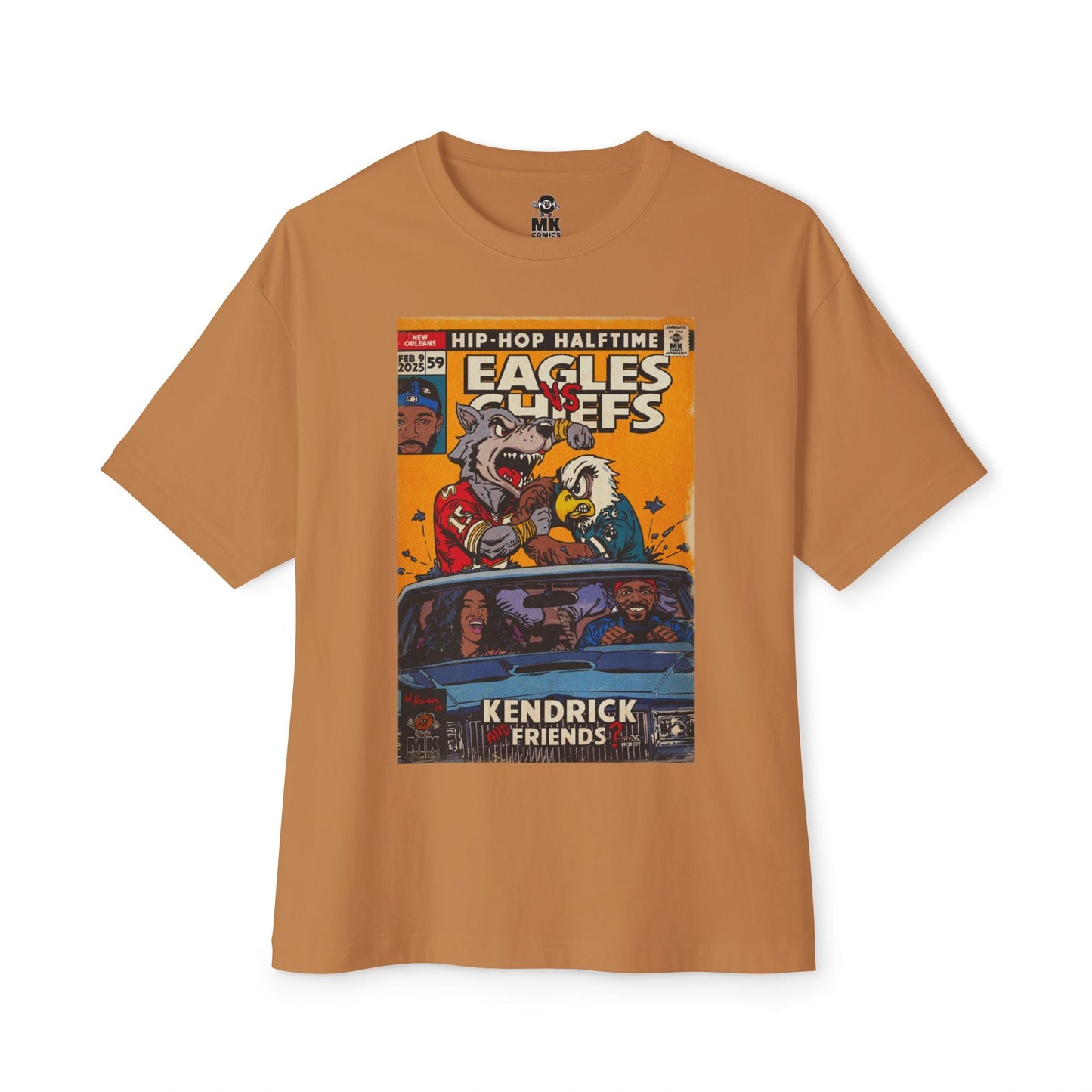 2025 Halftime - Eagles vs Chiefs - Unisex Oversized Boxy Tee