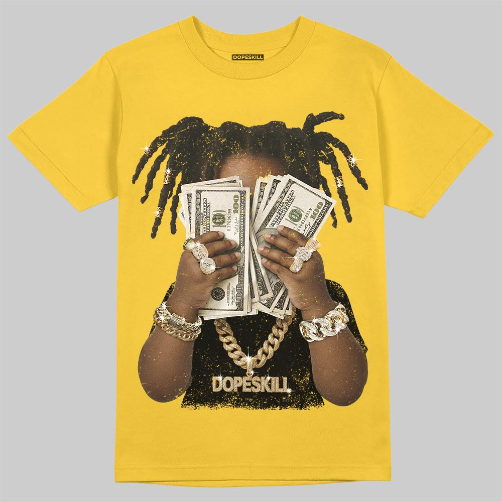 Black Tour Yellow AJ 4 Thunder DopeSkill T-Shirt Rich Youth Graphic