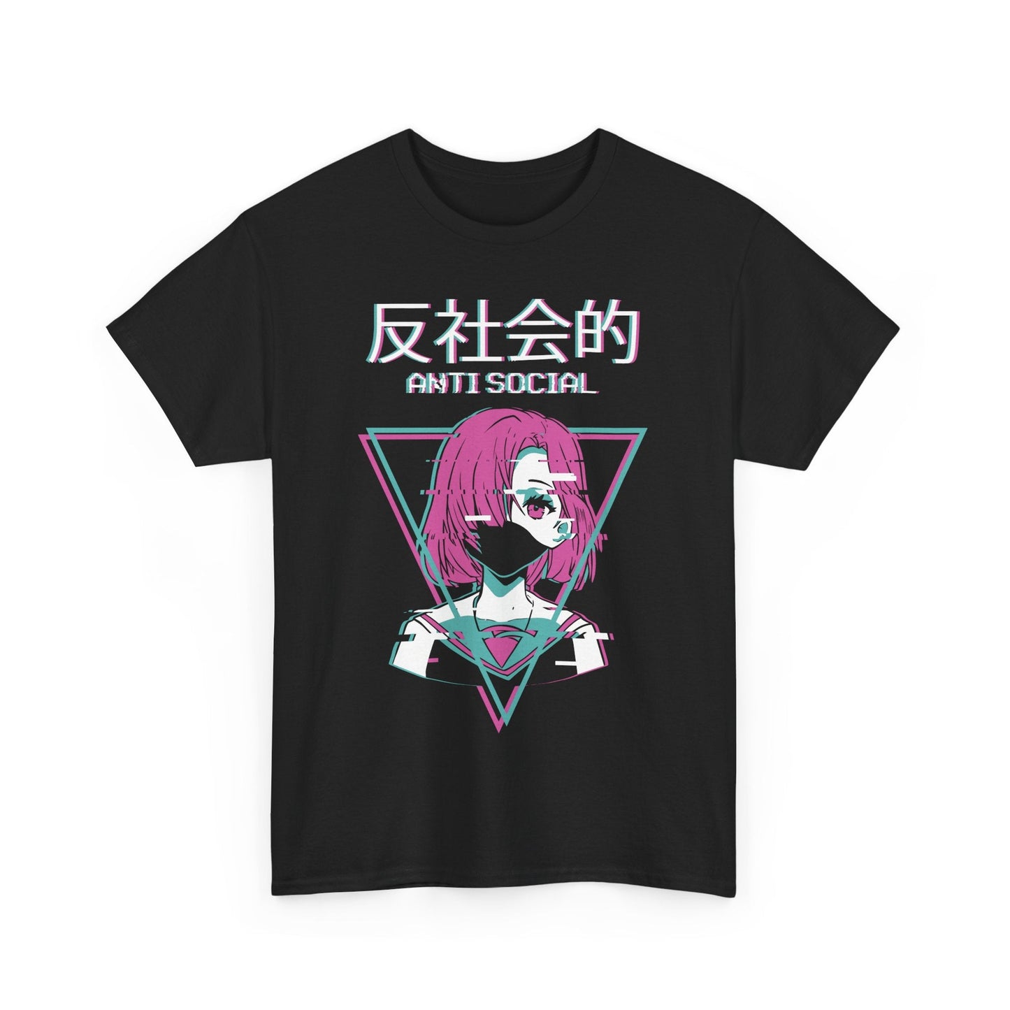 Antisocial Shirt Anime Girl Graphic Tee